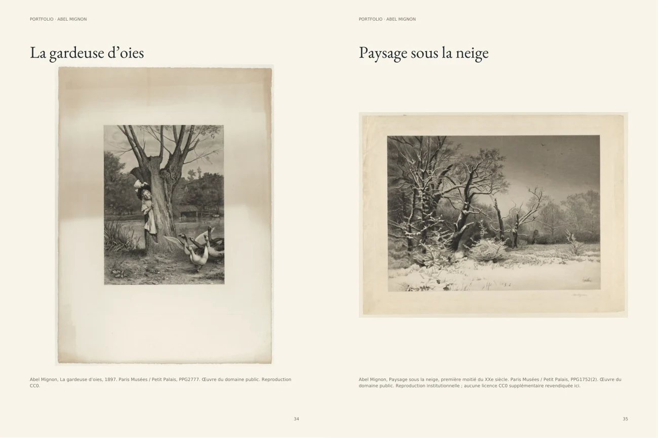 Deux gravures d’Abel Mignon reproduites dans le livre