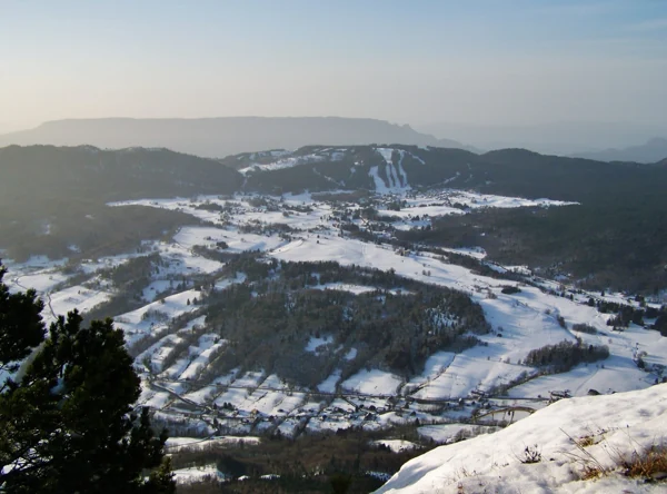 Les Déserts vus du Margériaz, 23 décembre 2012. Vue contemporaine du territoire familial.